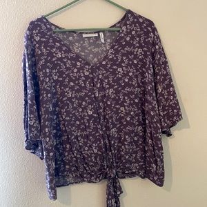 Loose floral blouse